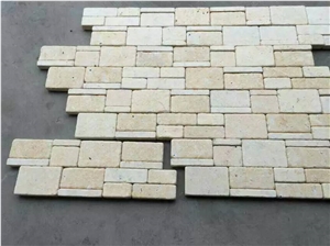 Beige Sandstone Z Shape Cultured Stone