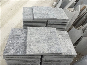 China Blue Limestone Acid Wash Steps Stairs
