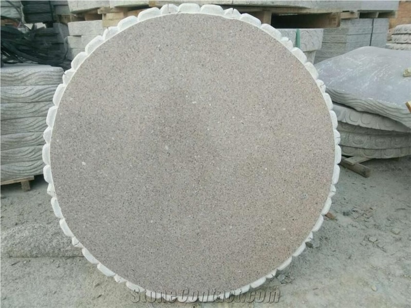 Grey Shaped Polished Granite Table Tops