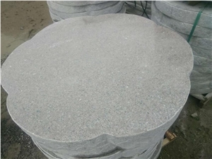Grey Shaped Polished Granite Table Tops