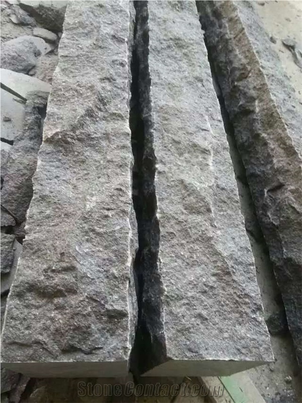 Mogolia Black Basaltsplit Surface Wall Coping