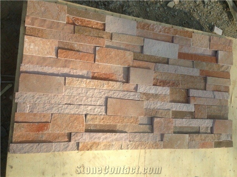 Rusty Sandstone Pattern Wall Cladding Ledge Stone