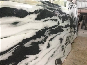 Super Black Veins White Marble Black Cloudy Marble