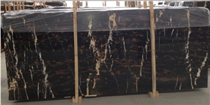 Black and Gold (Gold Vein) Marble Slabs 30x60 2 cm at Lower Rates
