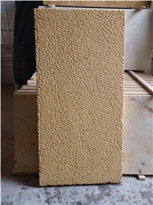 Natural Sandstone Yellow Color Tile for Exterior Wall Cladding, Pakistan Yellow Sandstone