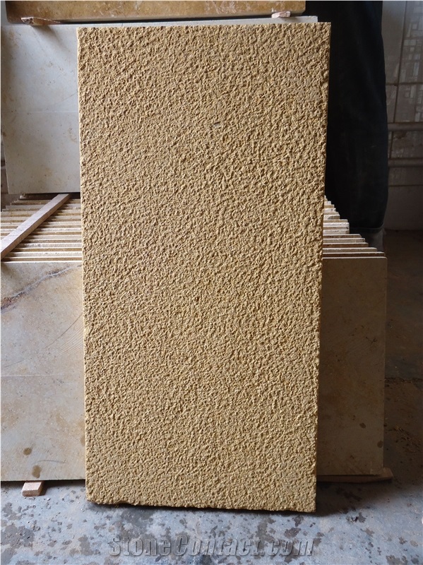 Yellow Sandstone Bush Hammered Finish Slabs 30x60 2 cm / 2.5 cm at Cheap Rates