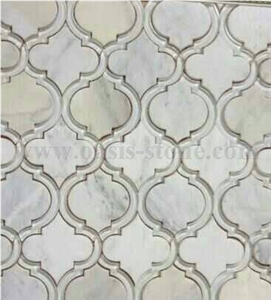 Carrara White Marble Mosaic,Bianco Carrara Marble Mosaic