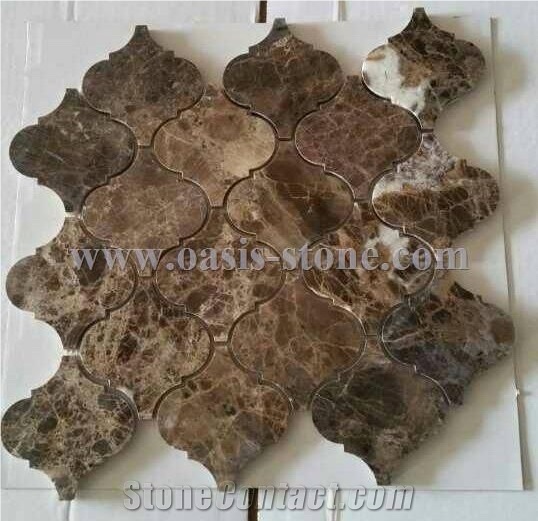 China Emperador Dark Marble Mosaic