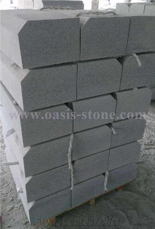 G603 Light Grey Granite Kerb Stone