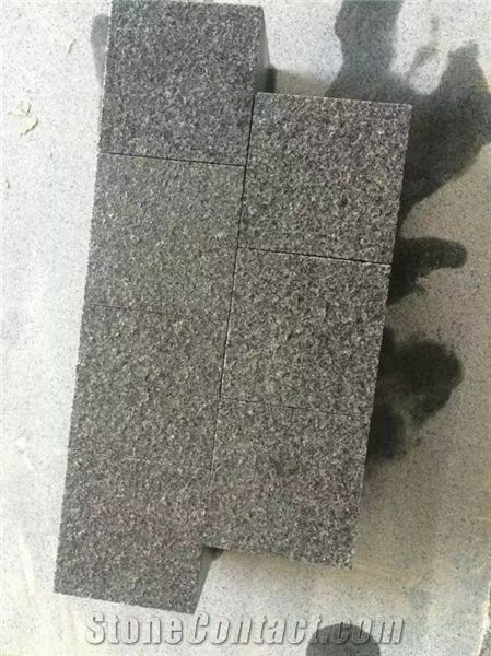 G654 Dark Grey Granite Cube Stone,China Dark Grey Granite Paving Stone for Outside,China Grey Granite Paving Stone,Granite Cube Stone & Paver,G654 China Impala Granite Flamed Paving Stone