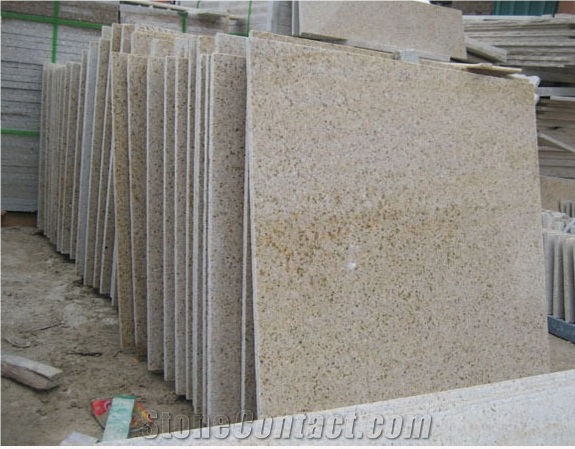 G682 Golden Yellow Granite Tiles, China Yellow Granite