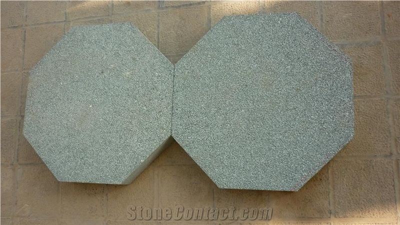 Zhangpu Green G612 Granite Bushhammered Cobblestone, China Green Granite Cube Stone,Cheap China Granite Stone,Cheap Granite Paving Stone,Pave