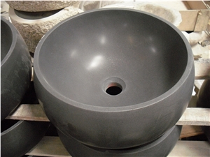 Fargo Absolute Black Wash Basin, Mongolia Black Bowl Sinks, Polished Black Basin Sinks for Kitchen & Bathroom