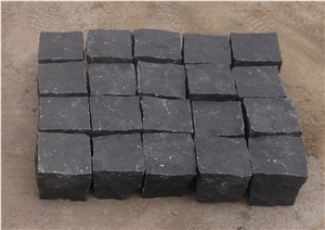 Fargo Black Basalt Cube Stone,Zhangpu Black Basalt Paving Setts,Driveway Paving Stones for Courtyard,Exterior Garden