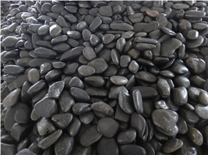 Fargo Black River Stone, Honed Pebble Stone, Black Pebble Stone for Garden Road/Driveway/Walkway Paving