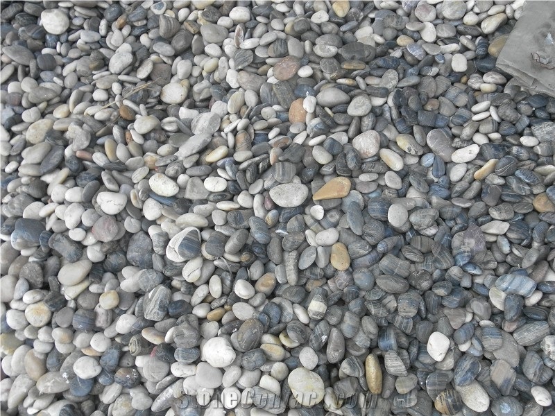 Fargo Black Striped River Stone,Black Striped Pebble Stone