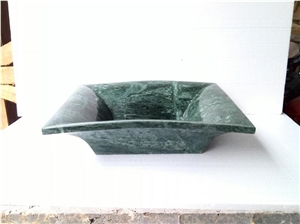 Fargo Green Marble Rectangle Basins, Indian Green Marble Square Sinks, Verde Marble Polished Wash Basins