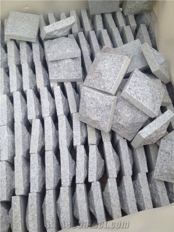 Fargo Grey Granite G603 Mushroomed Stone, Chinese Grey Granite Mushroomed Wall Cladding