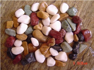 Fargo Multi-Color Mechanism Pebble Stone, Natural Tumbled Gravels, Mixed Colr River Stone