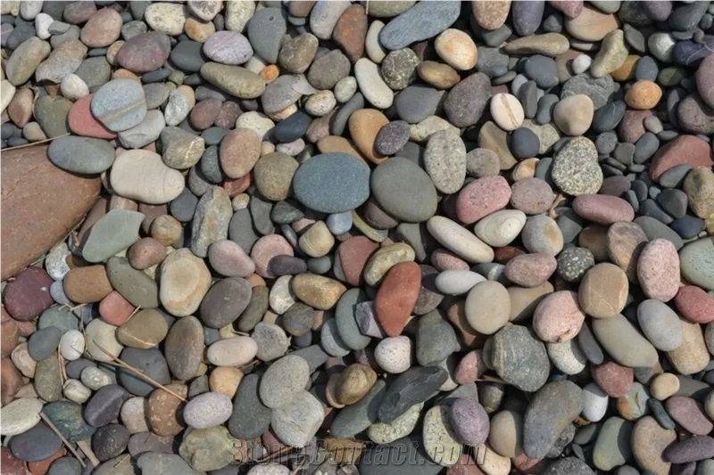 Fargo Natural River Stone, Multi-Color River Pebbles