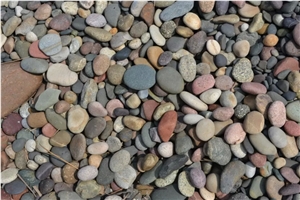 Fargo Natural River Stone, Multi-Color River Pebbles