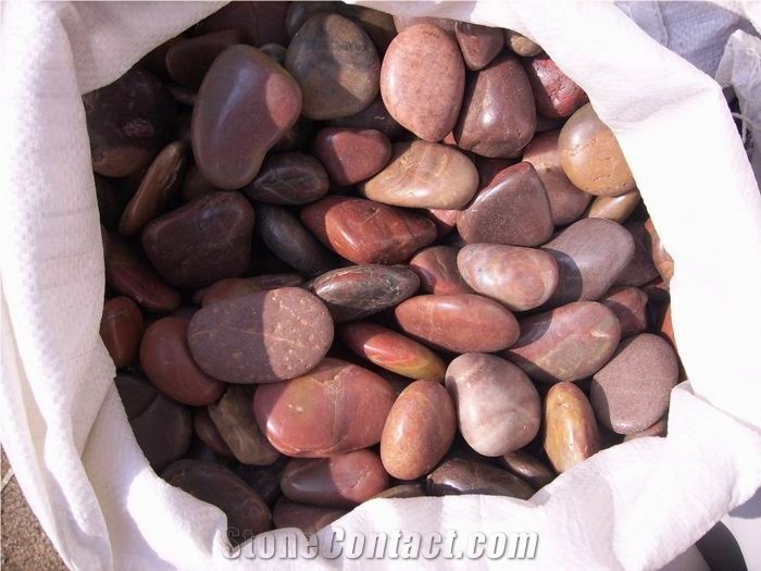 Fargo Red Pebble Stone/Honed Cobble Stone/River Pebbles for Walkway/Driveway