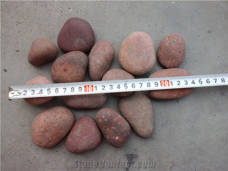 Fargo Red River Stone, Red River Pebbles/Red Gravel for Driveway/Walkway