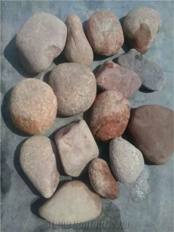Fargo Red River Stone, Red River Pebbles/Red Gravel for Driveway/Walkway