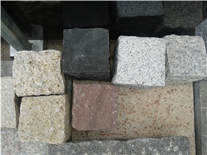Fargo Single Cube Stone 9x9x9cm/10x10x10cm, Chinese Multicolor Granite Cobble Stone/Paving Stone, Multi-Color Granite Paving Cubes for Garden/Exterior Flooring/Courtyard/Driveway/Walkway Road
