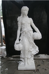 Fargo White Marble Creatived Figure Statues, Handcarved Sculptures, Western Style Marble Human Sculptures & Statues