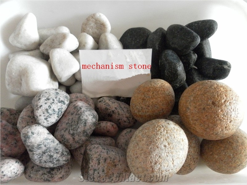 Fargo Yellow Granite Pebble Stone,Yellow Tumbled Granite Pebble Stones, Subuda Yellow Granite Pebble & Gravel