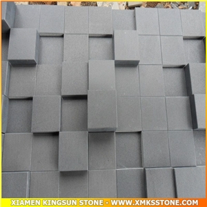 Hainan Black Basalt 3d Wall Panels