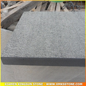 Line Chiseled Surface ​Hainan Black Basalt Tiles, Cut to Size