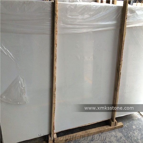 Pure White Jade Marble Slab and Tiles, Cheapest/Best/Quality, Cut-To-Size for Floor Covering, Polished