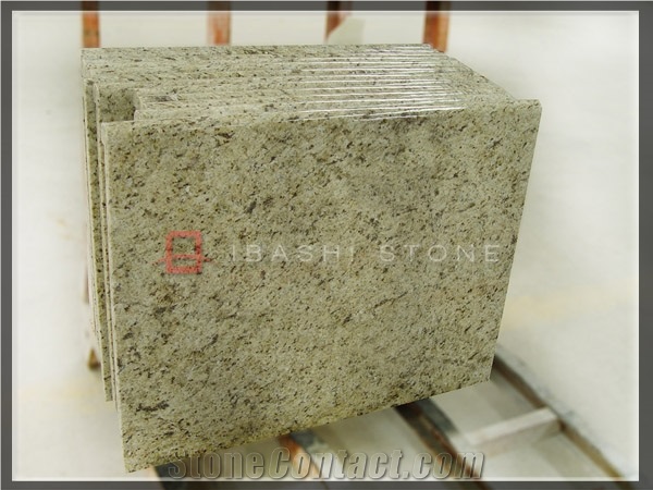 Giallo Oranmental Granite Prefabricated Kitchen Countertop