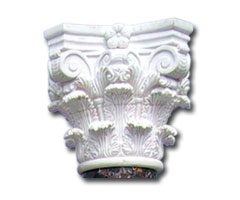 Hand Carved White Marble Capital for Column