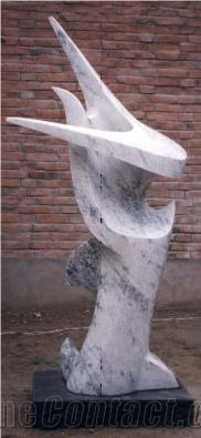 White Marble Abstract Statue Sculpture, White Marble Statues