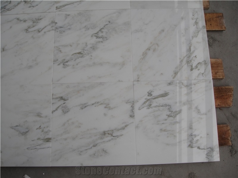 Golden Silk White Marble Slabs&Tiles,China Polish White Marble from ...