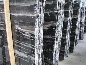 Silver Dragon Marble Slabs & Tiles, China Black Marble,Beautiful Silver Dragon Marble Slabs Wholesale