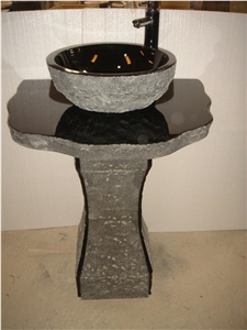Black Pedestal Sinks Round up Countertop from China Bathroom Vanity Vessels, Distributor Basins,Cheap Bowls & Nature Stone Wholesale Wash Basins