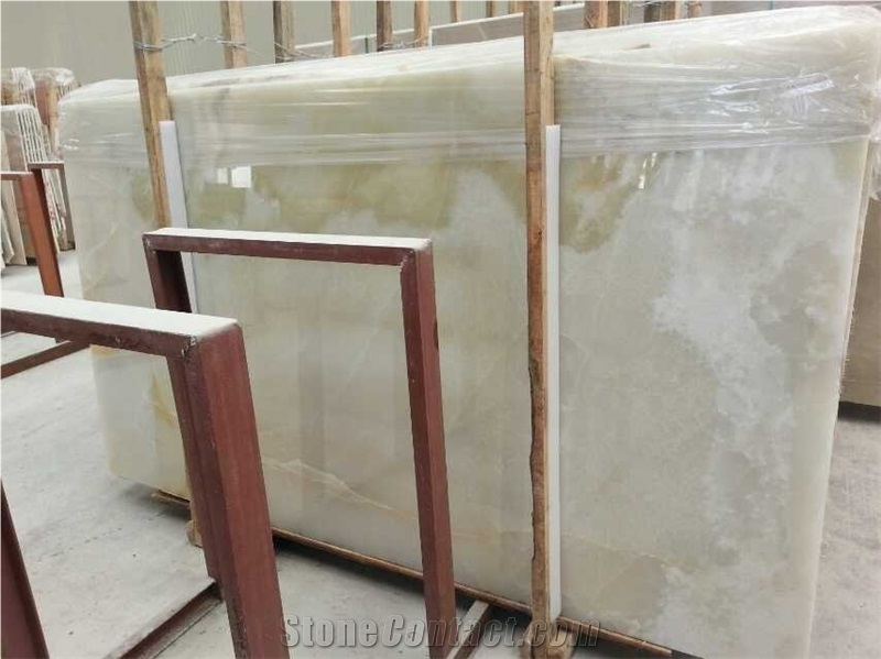 Chinese Wholesale Pure White Onyx Slabs&Tiles