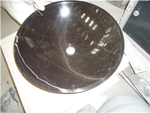 Emperador Dark/Brown Vanity Top Marble Sinks Round Basins for Bathroom and Hotel Use Durable and Luxury