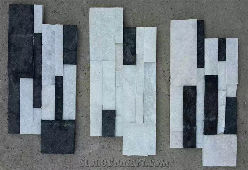 Flooring and Wall Covering Slate Culture Stone Black/White Panel Natural Surface Hammered China Wholesale