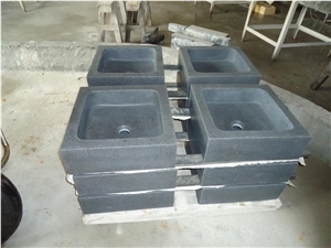 G654 Granite Sinks & Basin Grey Natural Stone Durable Vessel Sinks Wholesale from Factory Hotel Bathroom Use Rectangular