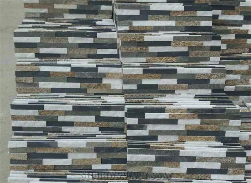 Multicolor Stone Flooring and Wall Covering Slate Culture Stone Black/White/Yellow/Grey Panel Natural Surface Hammered China Wholesale