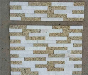 Multicolor Stone Flooring and Wall Covering Slate Culture Stone White/Yellow Granite Panel Natural Surface Hammered China Wholesale