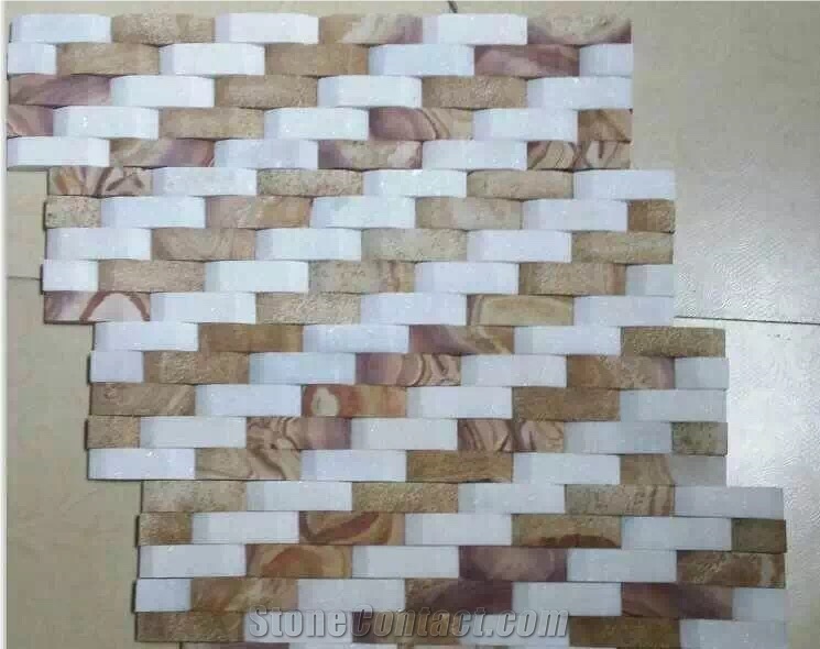 Pink/Red/White Colors Slate China Multicolor Culture Stone Slabs & Tiles Natural Surface for Wall Covering and Flooring 100% Rockface China Wholesale