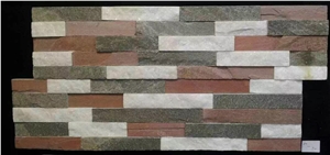 Red/Grey/White Culture Stone Wall China Multicolor Natural Surface Stone Flooring Tiles Wholesale