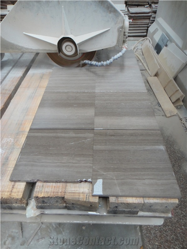 Wooden Grey Marble Slabs & Tiles,China Grey Marble