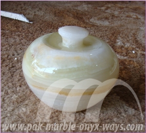 Apple Candy Jar Onyx 4 Inch